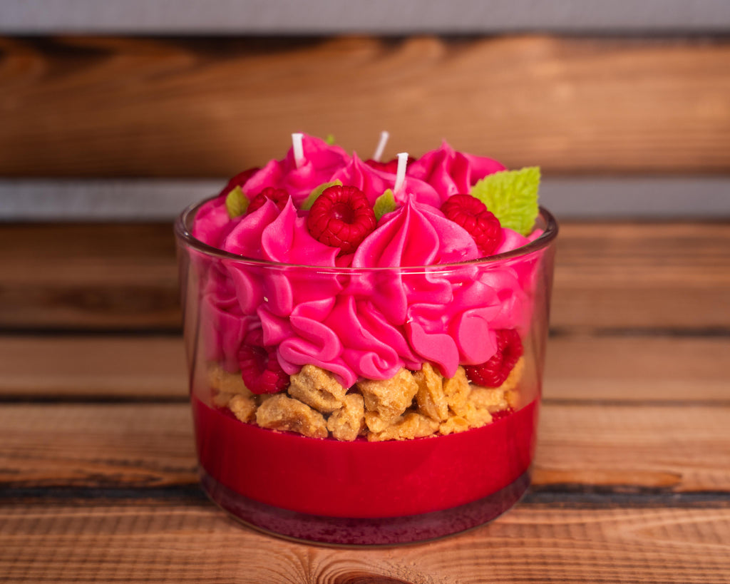 Himbeerzauber | Sojawachskerze im Glas